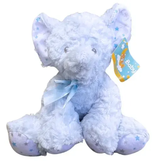 PELUCHE ELEFANTE CELESTE 13172